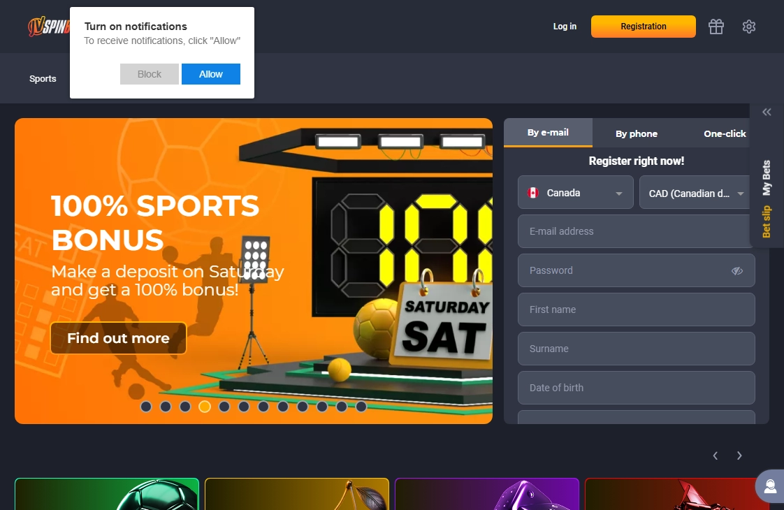 JVSPINBET Casino